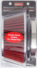 Load image into Gallery viewer, EDELBROCK 43611 Pro-Flo Air Filter Cone 3.70 Tall Red/Chrome