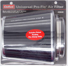 Load image into Gallery viewer, EDELBROCK 43640 Pro-Flo Air Filter Cone 6.70 Tall Black/Chrome