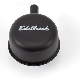 EDELBROCK 4413 Round Cap w/Nipple Black