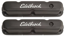 Load image into Gallery viewer, EDELBROCK 4473 Signature Series V/C&#39;s SBM Black