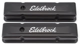 EDELBROCK 4643 Valve Cover Kit SBC Signature Series Black