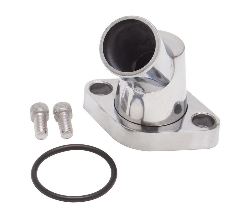 EDELBROCK 4817 Chevy V8 Thermostat Housing - 45 Degree