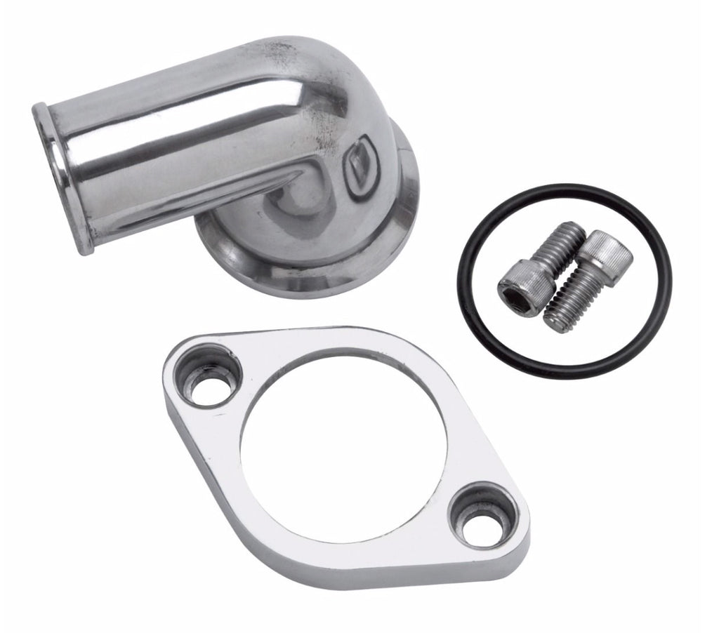 EDELBROCK 4818 Chevy V8 Thermostat Housing - 90 Degree