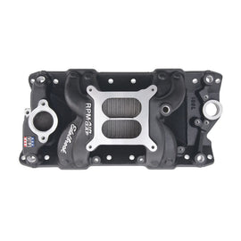 EDELBROCK 75013 SBC Performer RPM A/G Manifold - Black Finish