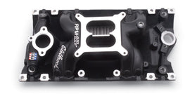 EDELBROCK 75163 SBC Performer RPM A/G Manifold - Black