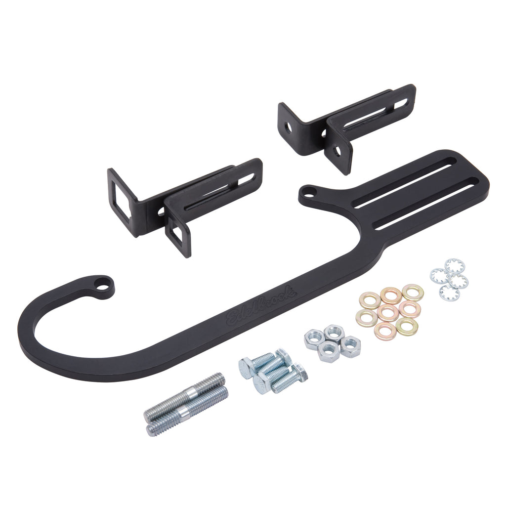 EDELBROCK 8041 Edelbrock Throttle and Transmission Kickdown Bracket for 4150 Carburetors, Black Aluminum</Title>