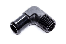 Load image into Gallery viewer, EDELBROCK 8165 Hose End  90-deg 1/2npt to 3/4 Barb  Black
