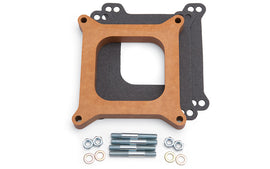 EDELBROCK 8719 3/4in Carb Spacer - Wood Style