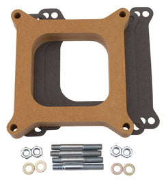 EDELBROCK 8720 Carburetor Spacer - 1in Thick - Wood