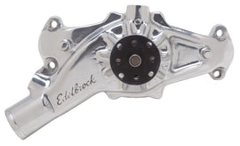 EDELBROCK 8864 BBC Water Pump - Short- R/R- Polished