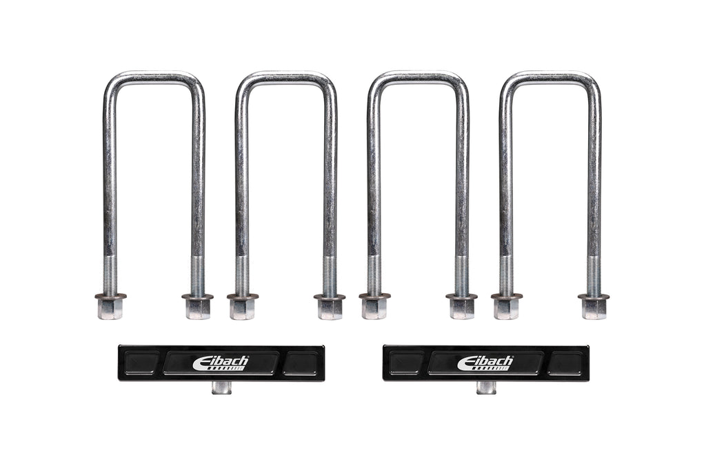 EIBACH LB81-35-035-01-02 Eibach Lift Block Kit for 2015-2020 Ford F-150 – 1 Inch Height Aluminum U-Bolt Hardware Kit