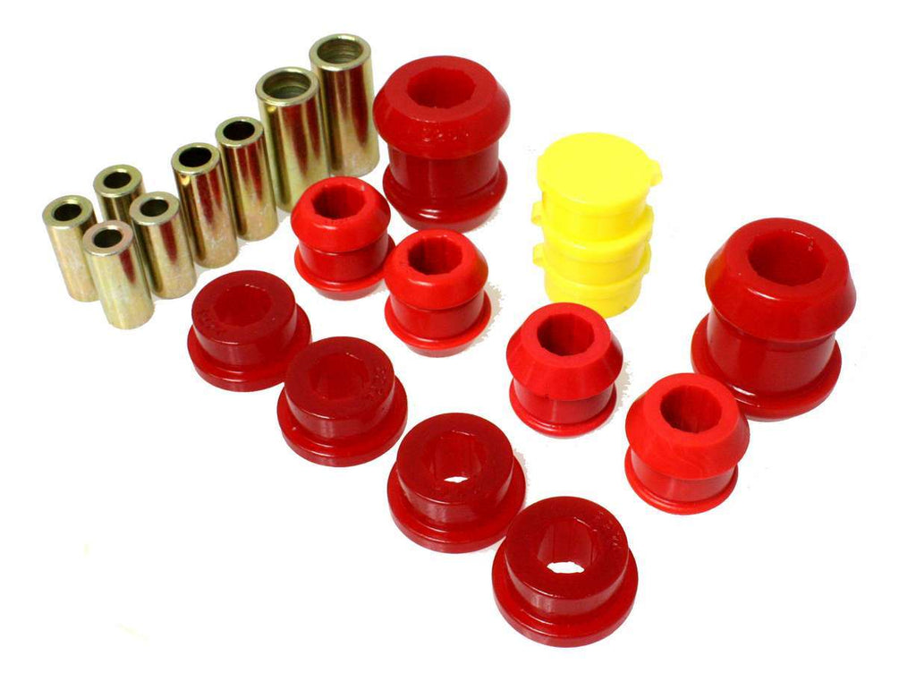 ENERGY SUSPENSION 16.3105R Energy Suspension Front Control Arm Bushing Set for Honda Civic 1992-97 - Hyper-Flex Polyurethane and Steel, Part No. 16.3105R