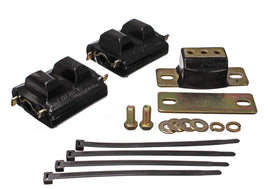 ENERGY SUSPENSION 3-1130G SBC Motor & Trans Mount Kit Zinc Finish Black