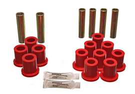 ENERGY SUSPENSION 4-2103R Ford Complete Spring & Shackle Set Red