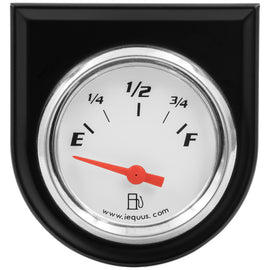 EQUUS E5362 2.0 Dia Fuel Level Gauge w/Black Panel
