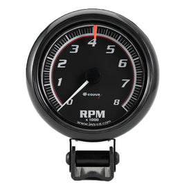 EQUUS E6086 2-1/2 Dia Tachometer 8000 RPM Black Dial