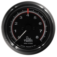 Load image into Gallery viewer, EQUUS E6088 3-3/8 Dia Tachometer 8000 RPM Black Dial