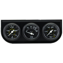 Load image into Gallery viewer, EQUUS E6100 1-1/2 Dia Triple Gauge Set w/Black Panel