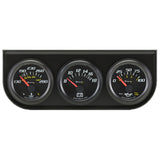 EQUUS E6200 2.0 Dia Triple Gauge Set w/Black Panel