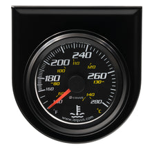 Load image into Gallery viewer, EQUUS E6242 2.0 Dia Water Temp Gauge Black  130-280