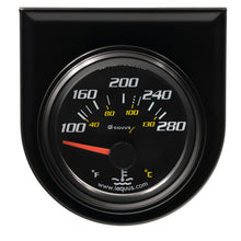 Load image into Gallery viewer, EQUUS E6262 2.0 Dia Water Temp Gauge Black  100-280