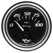 Load image into Gallery viewer, EQUUS E7234 2.0 Dia Oil Pressure Gauge Chrome  0-100psi