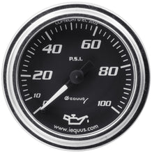 Load image into Gallery viewer, EQUUS E7244 2.0 Dia Oil Pressure Gauge Chrome  0-100psi