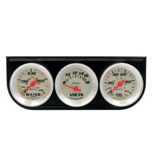 Load image into Gallery viewer, EQUUS E8100 1-1/2 Dia Triple Gauge Set w/Black Panel