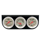 EQUUS E8100 1-1/2 Dia Triple Gauge Set w/Black Panel