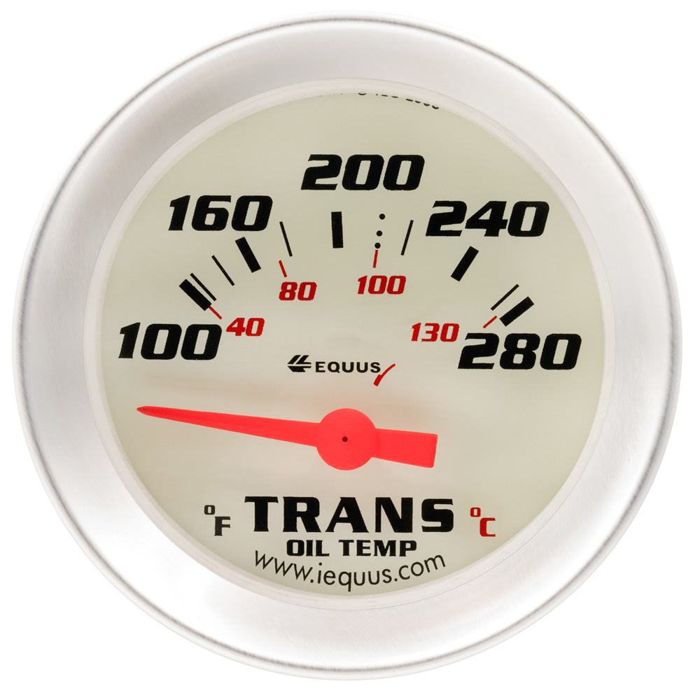 EQUUS E8241 2.0 Dia Trans Temp Gauge Silver  100-280