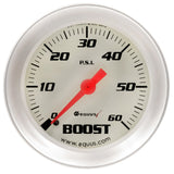 EQUUS E8256 2.0 Dia Boost Gauge Silver  60psi