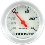 EQUUS E8257 2.0 Dia Vacuum/Boost Gauge Silver 30 HG/30 PS