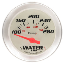 Load image into Gallery viewer, EQUUS E8262 2.0 Dia Water Temp Gauge Silver  100-280