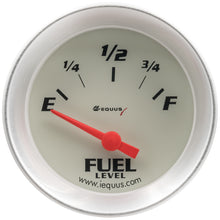 Load image into Gallery viewer, EQUUS E8362 2.0 Dia Fuel Level Gauge Silver