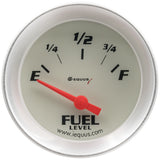 EQUUS E8362 2.0 Dia Fuel Level Gauge Silver