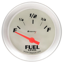 Load image into Gallery viewer, EQUUS E8363 2.0 Dia Fuel Level Gauge Silver