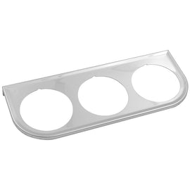 EQUUS E9823 Gauge Mount Panel 2 in Chrome Triple
