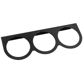 EQUUS E9923 Gauge Mount Panel 2 in Black Triple