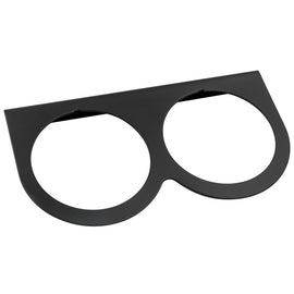 EQUUS E9942 Gauge Mount Panel 2-5/8 Black Double