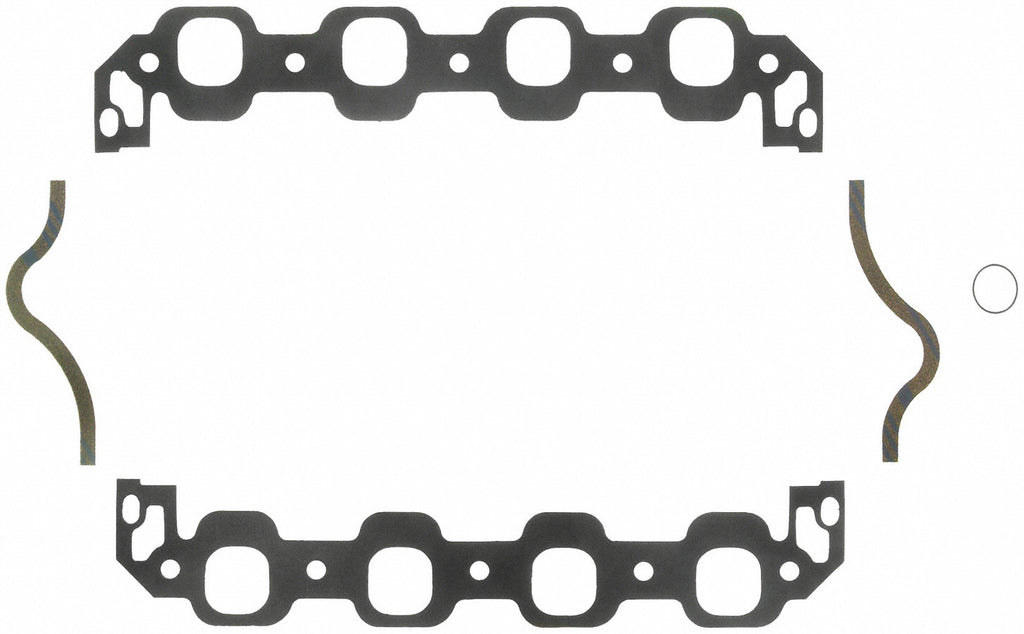 FEL-PRO 1235-5 FEL-PRO BBF Intake Gasket 1235-5 for Big Block Ford with 0.12 inch Thickness and Oval Port Design