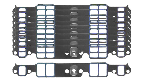 FEL-PRO 1256B SBC Intake Gaskets 10pk Stock Port 1.23 x 1.99