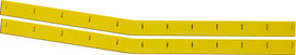 FIVESTAR 021-400-Y 88 MD3 Monte Carlo Wear Strips 1pr Yellow