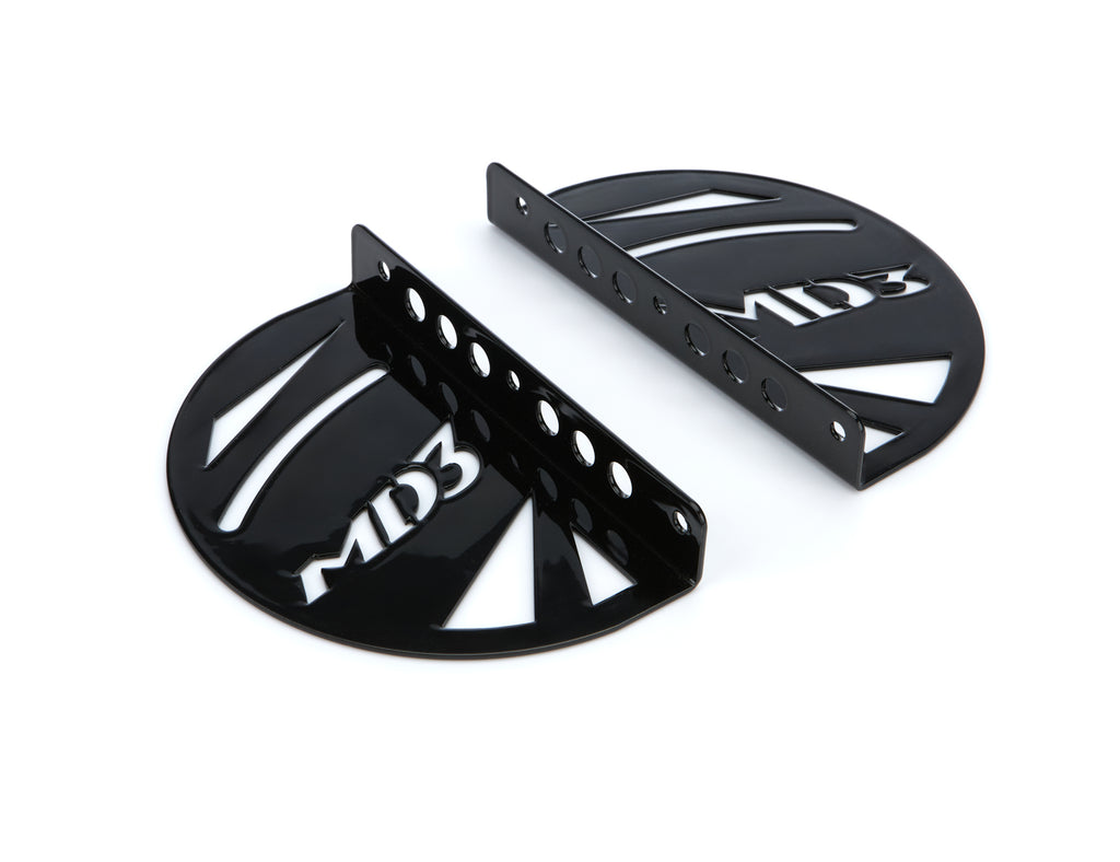 FIVESTAR 32000-47851-B FIVESTAR MD3 Black Aluminum Spoiler End Plates Pair (Part #32000-47851-B)