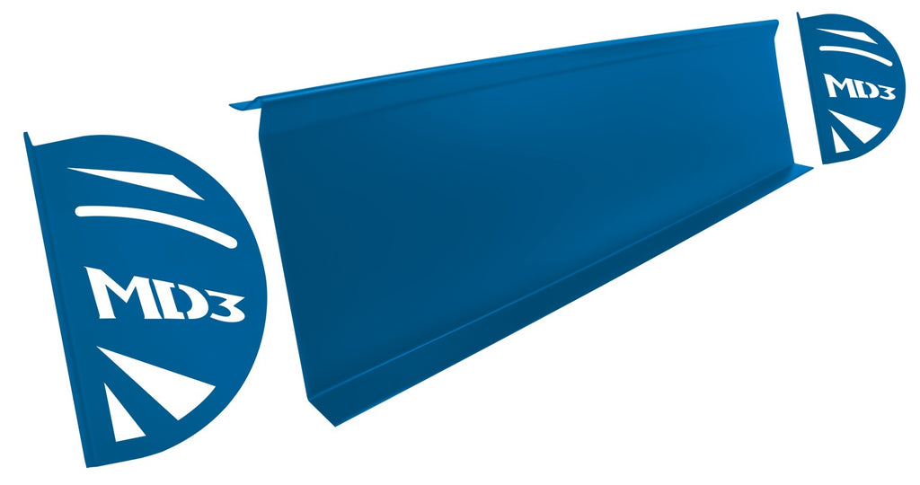 FIVESTAR 32000-47851-CB FIVESTAR MD3 Blue Aluminum End Plates Pair for Late Model Vehicles