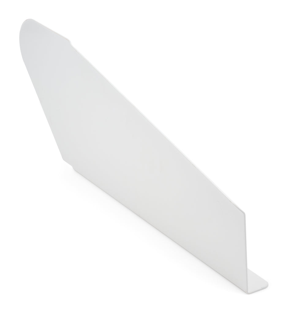 FIVESTAR 32000-48233-WR Five Star Spoiler Support Right White Aluminum for Dirt Late Model, Part 32000-48233-WR