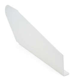 FIVESTAR 32000-48233-WR Five Star Spoiler Support Right White Aluminum for Dirt Late Model, Part 32000-48233-WR