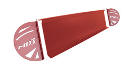 FIVESTAR 32000-72820-R FIVESTAR MD3 Passenger Side Spoiler Kit with End Plates - Red Plastic for Late Model Vehicles