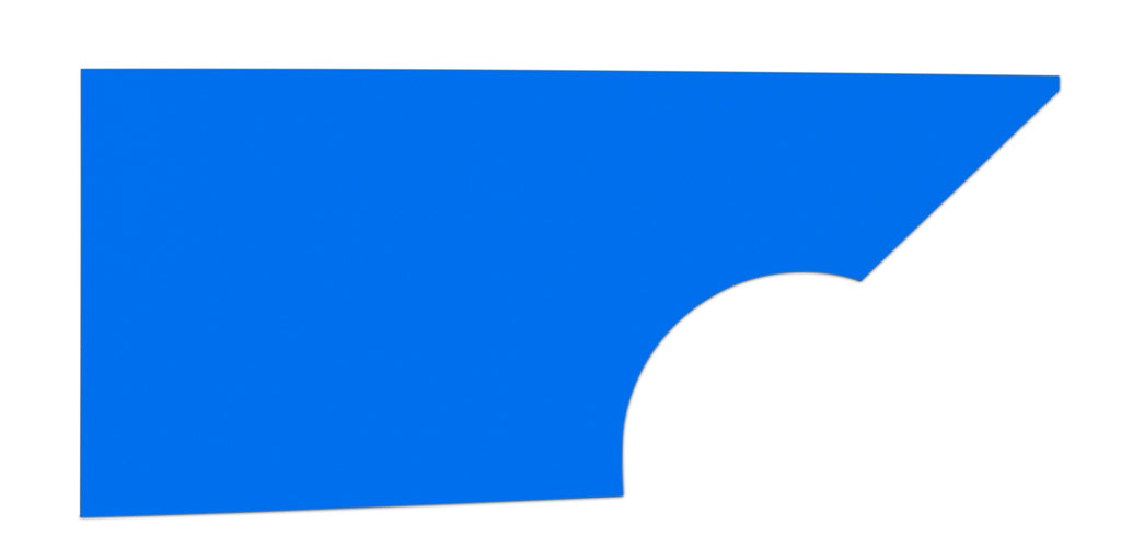 FIVESTAR 34001-27351-CBR Qtr Panel High Impact Plastic Blue Right