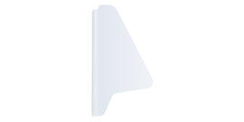 FIVESTAR 35001-28111-WL FIVESTAR Sprint Car Sail Panel - Driver Side, White Fiberglass Part 35001-28111-WL