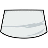 FIVESTAR 574-6115-3B Rear Window ABC Molded .093 w/BLK Border Coated